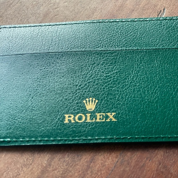 ROLEX GREEN CARD HOLDER/AUTHENTICITY CARD HOLDER - Picture 1 of 4